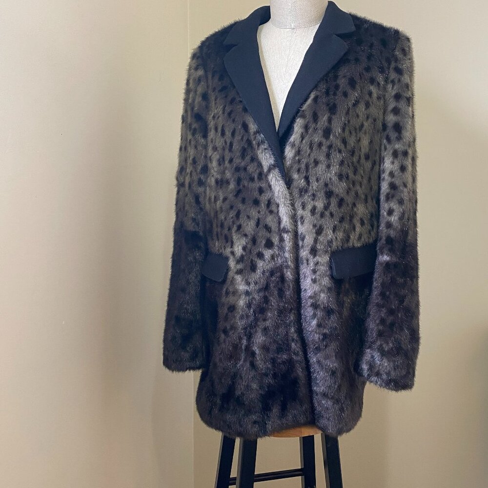 Juicy Couture faux fur and wool jacket. Large